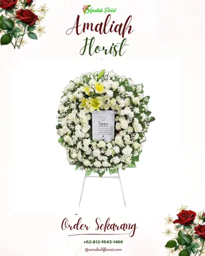 Krans Bunga Duka Cita di Amplas