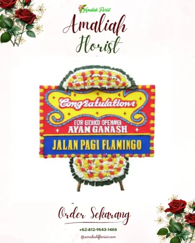 Bunga Papan Congratulation di Amplas